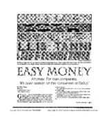 Easy Money (Gallup Independent, July 25, 2015)